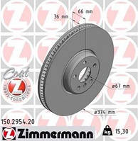 Тормозной диск BMW:X7G07 ,G31 ,G11 ,G12 ,G20 ,G30 ,G32 ,G14 ,F91 ,G15 ,F92 (150295420 ZIMMERMANN)