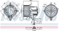 Вентилятор салона Porsche:Panamera (87760 NISSENS)
