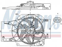 Вентилятор радиатора Nissan:Primastar /Opel:Vivaro /Renault:Trafic (85883 NISSENS)