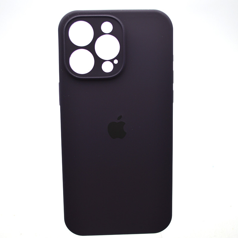 Силіконовий чохол накладка Silicon Case Full Camera для iPhone 15 Pro Max Berry Purple, фото 1