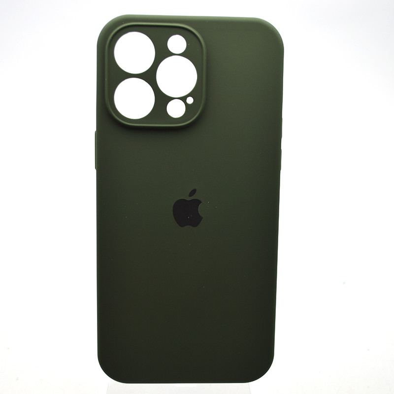 Силіконовий чохол накладка Silicon Case Full Camera для iPhone 15 Pro Max New Green, фото 1