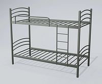 Двухъярусная кровать Маранта Tenero 80х200 см металлическая серая