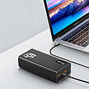 Power Bank 30000mAh 65 Вт 0,6 кг для ноутбука швидка зарядка Quick Charge M16 Чорний (код: PD65W), фото 6