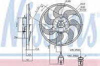 Вентилятор радиатора Opel:Astra ,Zafira (85754 NISSENS)