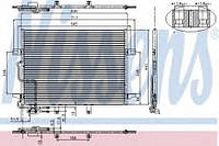 Радиатор кондиционера Mercedes:CLS ,E-ClassW211 (94614 NISSENS)
