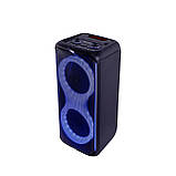 Колонка акумуляторна Temeisheng Partybox з радіомікрофонами (USB/BT/FM/TWS), фото 4