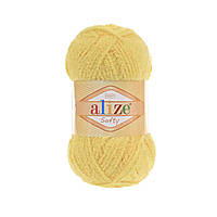 Пряжа для вязания Alize Baby softy. 50 г. 115 м. Цвет - желтый 187