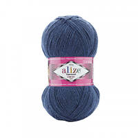 Пряжа Alize Superwash comfort socks. 100 г. 420 м. Колір — 846 синій джинс