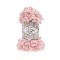 Нитки в'язальні Alize Puffy. 100 г. 9 м. Колір — 340 пудра