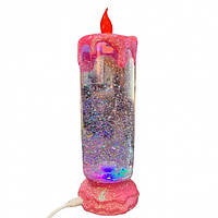 Декоративна свічка лампа зі снігом Romantic Candle H-86