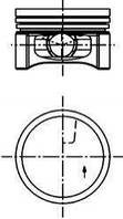 Поршень Renault:Clio ,Kangoo ,Modus ,Twingo (40219600 Kolbenschmidt)
