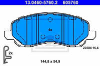 Тормозные колодки передние Citroën:C4 /Jeep:Compass ,Patriot /Mitsubishi:ASX ,Galant ,Lancer (13046057602)