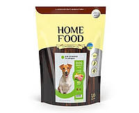 Сухой корм для взрослых собак Home Food DOG ADULT MINI для активных и юниоров, ягнятина с рисом 1,6 кг