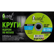 Круг відрізний для металу Alloid 41 14А 125*1,6*22,23 мм (W12516-M), фото 3