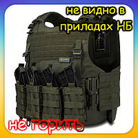 Плитоноска WARMOR gen IBV 25х30,27х35+4 подсумок Олива, для ВСУ