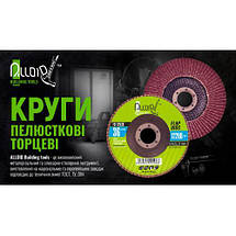 Alloid. Круг пелюстковий торцевий 125 мм, зерно 40 (FD-12540), фото 3
