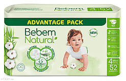 Підгузки Bebem Natural 4 Maxi 7-14 кг 52 шт