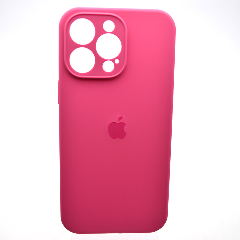 Силіконовий чохол накладка Silicon Case Full Camera для iPhone 15 Pro Max Dragon Fruit Color, фото 1