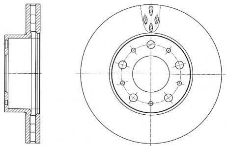 Тормозной диск передний Citroën:Jumper /Fiat:Ducato /Peugeot:Boxer /Toyota:Auris (6101510 ROAD HOUSE)
