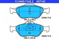 Тормозные колодки передние Ford:Fiesta ,Fusion ,KA /Mazda:2 ,121 /Toyota:Yaris (13046071422 ATE)