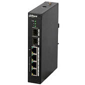 4-портовий керований комутатор POE DH-PFS4206-4P-96 з 3 портами POE 100Мбіт + 1 порт POE 1000Мбіт + 2 порти
