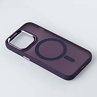 Матовый защитный чехол с MagSafе для iPhone 14 Pro Max темно-фиолетовый