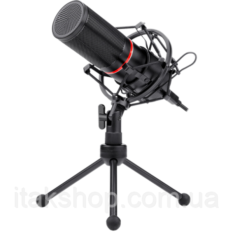 Мікрофон стримовий Redragon Blazar GM300 (USB) металевий з підставкою кабель 1.7м, фото 2