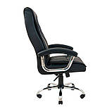 Офисное кресло руководителя Richman Бургас черное на ортопедической основе, фото 5