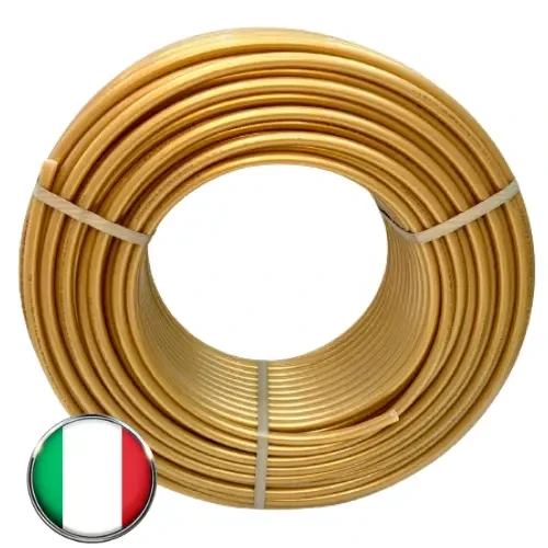 Труба для теплої підлоги ITAL-therm PEX-a/EVOH 16X2 (Золота) з кисневим бар'єром 95 град. Італія