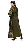 Вишукана сукня-вишиванка Мрія (хакі), фото 4