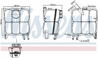 Расширительный бачок Ford:C-MAX ,Focus ,Kuga ,Transit /Volvo:S40 ,C30 ,C70 ,V50 (996138 NISSENS)