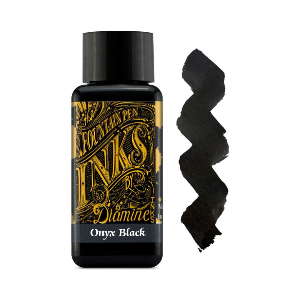 Чорнило Diamine Ink 30 мл для перової ручки (Onyx Black)