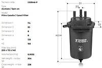 Фильтр топливный Nissan:Almera,Juke,Micra,Note,NV200,Tiida / Renault:Clio,Kangoo (gs9946p)
