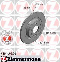 Тормозной диск задний Fiat:Croma /Opel:Signum ,Vectra /SAAB:9-3 (430149720 ZIMMERMANN)