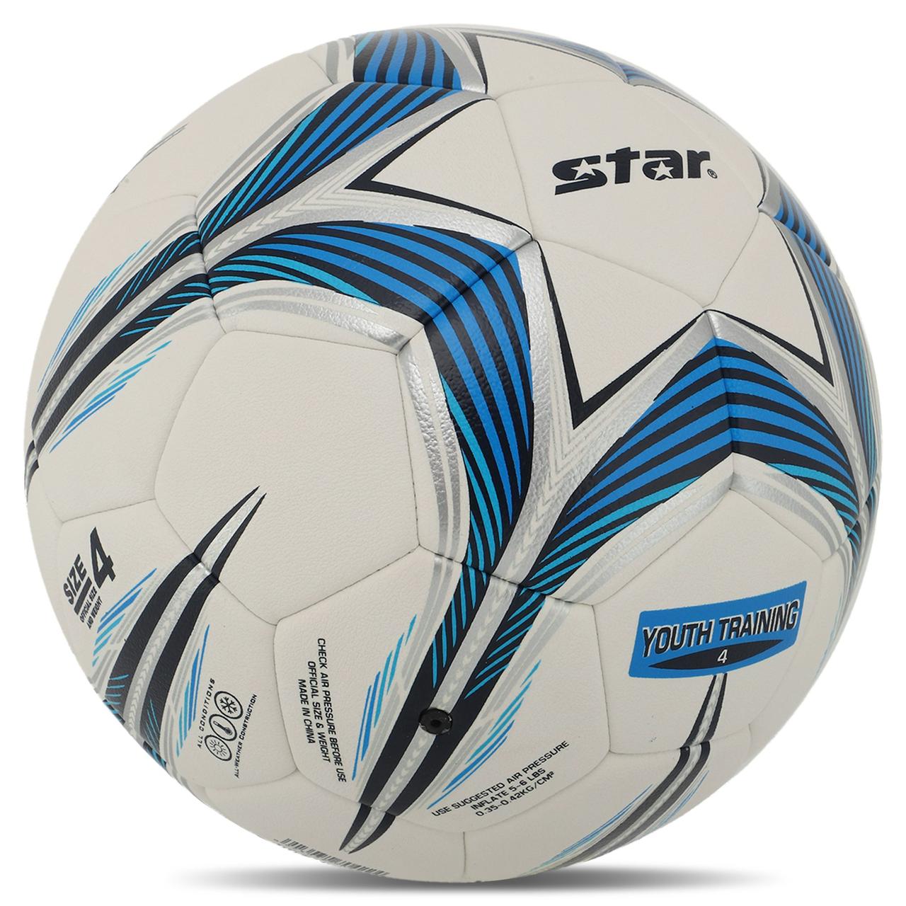 М'яч футбольний зшитий STAR YOUTH TRAINING 5 SB725C №4 PU