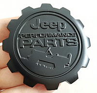 Эмблема, наклейка Performance PARTS JEEP (Джип) Металл 67 мм - Черно Черная