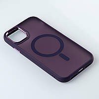 Матовий захисний чохол з MagSafе для iPhone 11 темно-фіолетовий
