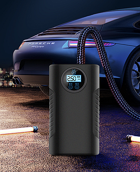 Автомобільний компресор 12V від прикурювача /Портативний автонасос для шин / Автомобільний насос-компресор від прикурювача