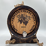 Дубова бочка 10 л. для Вина, Коньяку, Віскі, Персоналізація Лазером, Бочка Подарунок Директору, фото 3