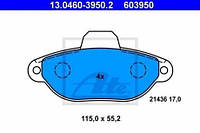 Тормозные колодки передние Fiat:Panda ,Punto (13046039502 ATE)