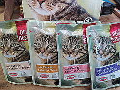 Корм для котів 12 УП по 100 грамів різних смаків Німеччина