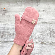 Жіночі зимові перчатки без пальців рукавички Корона, фото 4