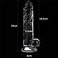 Фалоімітатор Flawless Clear Dildo 7.5", 19х3, 5см., фото 4
