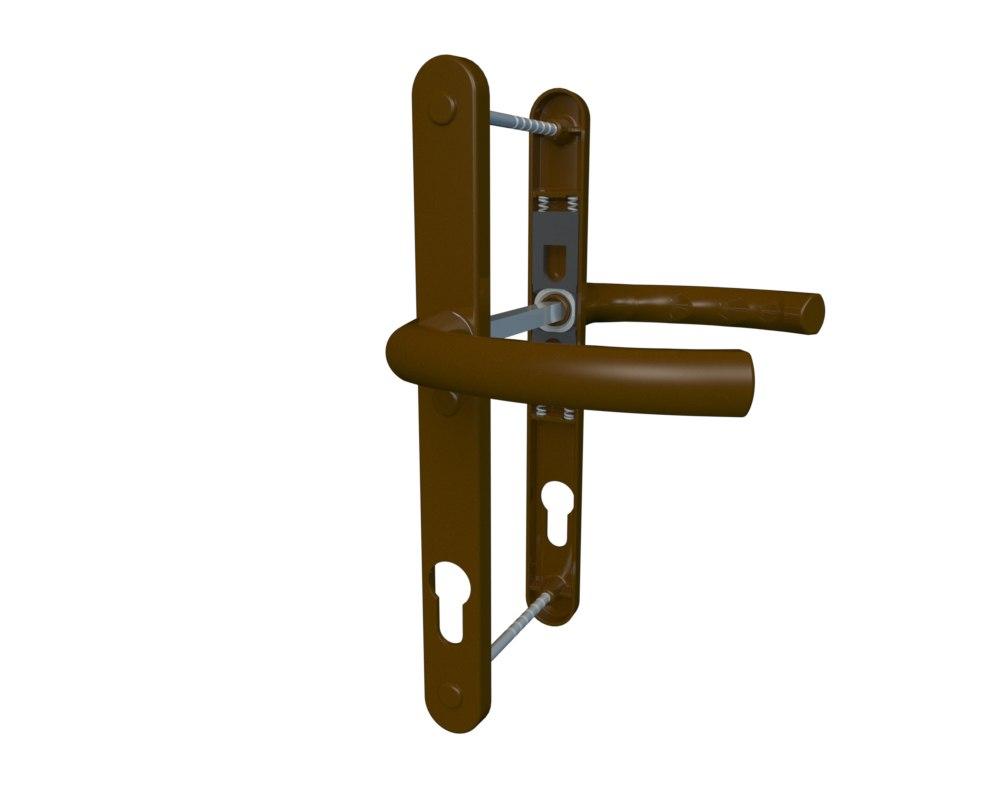 Дверний підпружинений гарнітур універсальний Astex ANTEY DHS 92/26/16 Світло-Коричневий (RAL 8017)