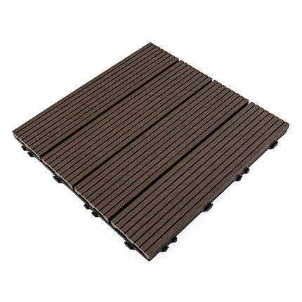 Композитна плитка WPC венге 30*30CM*2СM (D) SW-00001709, фото 1