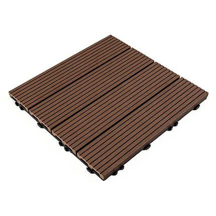 Композитна плитка WPC каштан 30*30CM*2СM (D) SW-00001710, фото 1