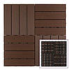 Композитна плитка WPC каштан 30*30CM*2СM (D) SW-00001710, фото 7