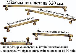 Ручки меблеві UNO BAROCCO MONICA 711 Бронза