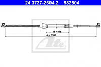 Трос ручного тормоза Seat:Cordoba ,Ibiza /Skoda:Fabia /Volkswagen:Polo (24372725042 ATE)