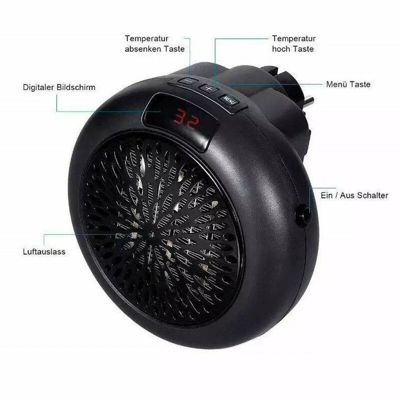 Тепловентилятори підлогові дуйчики Wonder Heater 900 Вт, Обігрівач дуйчик, BT-775 Переносний обігрівач